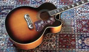 Epiphone Acoustic Guitar EJ200SCE-VS Vintage Sunburst, Occasion mit 2-fach Tonabnehmersystem