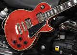 Epiphone by Gibson Electric Guitar Les Paul Custom Figured Transparent Red inkl. Original Gigbag