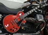 Epiphone by Gibson Electric Guitar Les Paul Custom Figured Transparent Red inkl. Original Gigbag