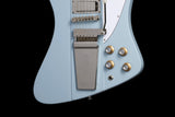 Epiphone by Gibson Firebird V 1963 Frost Blue Limited Edition, inkl. Koffer