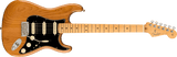Fender American Professional II Stratocaster® HSS MN RST Pine / Maple Fingerboard, Roasted Pine inklusive Deluxe Molded Case