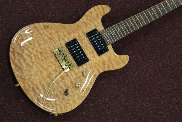 Fernandez Custom Natural Quilted Maple Top, Mahagony Body