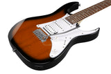 Ibanez E-Gitarren Package GRG140-SB Sunburst / E-Gitarre, Verstärker, Gurt, Kabel, Stimmgerät und Gigbag