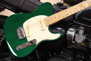 G&L by Leo Fender, ASAT Special Tele Swamp Ash, Clear Forest Green, inkl. Originalkoffer