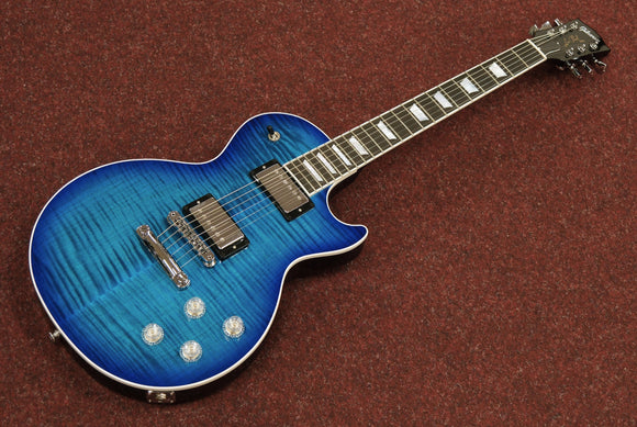 Gibson Electric Guitar Les Paul Modern Figured Cobalt Blue, Chefs Choice inkl. Originalkoffer