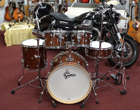 Gretsch Drumset Catalina Maple 5-teilig, Walnut Glaze, inkl. Gibraltar Hardware, ohne Cymbals