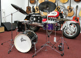 Gretsch Drumset Energy Street GE4S464BS in Schwarz mit Gretsch Hareware, Tama S.L.P. Snare und Centent Dark Star Cymbals