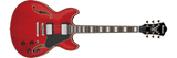 Ibanez Electric Guitar AS73-TCD Hollowbody in Transparent Cherry Red