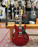 Ibanez Electric Guitar AS73-TCD Hollowbody in Transparent Cherry Red