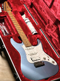 Ibanez Electric Guitar Prestige AZ2204-ICM Ice Blue Metallic, inklusive Hardshell Case