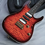Ibanez Electric Guitar AZ47P1QM-DEB Premium in Dragon Eye Burst inkl. Gigbag
