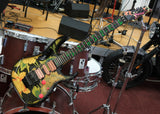 Ibanez Electric Guitar Steve Vai JEM77FP Floral Pattern 1989 mit Di Marzio PAF Pro PUs in Pink