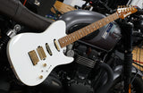 Ibanez Electric Guitar LB1-WH Prestige Signature Lari Basilio White inkl. Originalkoffer