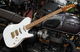 Ibanez Electric Guitar LB1-WH Prestige Signature Lari Basilio White inkl. Originalkoffer