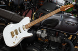 Ibanez Electric Guitar LB1-WH Prestige Signature Lari Basilio White inkl. Originalkoffer