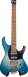 Ibanez Electric Guitar QX54QM-BSM Blue Sphere Burst Matte, inkl. Gigbag