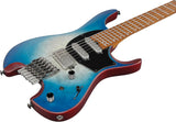 Ibanez Electric Guitar QX54QM-BSM Blue Sphere Burst Matte, inkl. Gigbag
