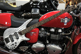 Ibanez SR1320SB-IVF Premium 4-String E-Bass in Icebreaker Wave Flat, inklusive Gigbag