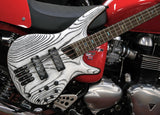 Ibanez SR1320SB-IVF Premium 4-String E-Bass in Icebreaker Wave Flat, inklusive Gigbag