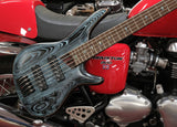 Ibanez SR1325SB-AVL Premium 5-String E-Bass in Aqua Wave Low Gloss, inklusive Gigbag