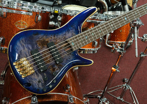 Ibanez E-Bass 5-String Soundgear Premium SR2605-CBB Cerulean Blue Burst, Nordstrand Pickups, aktive Elektronik