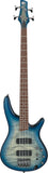 Ibanez Soundgear SR400EQM-SCB Stained Cosmic Blue Starburst, 4-String E-Bass, aktive Elektronik