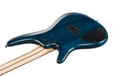 Ibanez Soundgear SR400EQM-SCB Stained Cosmic Blue Starburst, 4-String E-Bass, aktive Elektronik