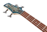 Ibanez Soundgear SR400EQM-SCB Stained Cosmic Blue Starburst, 4-String E-Bass, aktive Elektronik