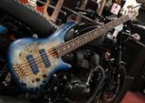 Ibanez E-Bass 5-String Soundgear SR6605-GFB Prestige in Ghost Fleet Blue Burst, aktive Topelektronik, Nordstrand Pickups