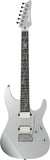 Ibanez Electric Guitar TOD10 Tim Henson Signature in Classic Silver, inkl. Gigbag