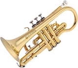 Jupiter Cornet JCR700Q, CHF 619.--, Bb-Stimmung, goldfarbig hochglanz lackiert, inkl. Deluxe Softcase