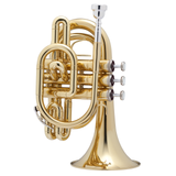 Jupiter Bb Trompete im Kleinformat JTR710 (Taschentrompete), Goldmessing lackiert, inkl. Softcase