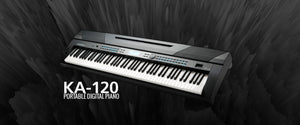 Kurzweil KA-120 in Schwarz, portable Digital Piano / Home Piano / E-Piano