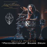 Mapex Snare Drum Black Panther Artist Collection Aquiles Priester PsychOctopus Snare 14"x8" Ahorn-Padouk Kessel