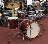 Mapex Drumset Horizon inkl. Sabian Cymbals und Hardwaresatz, Bordeaux mit sichtbarer Holzstruktur, Occasion