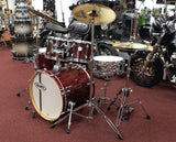 Mapex Drumset Horizon inkl. Sabian Cymbals und Hardwaresatz, Bordeaux mit sichtbarer Holzstruktur, Occasion