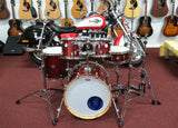 Mapex Drumset Meridian (Birkenkessel) Occasion / Mahogany Red-Brown transparent - inkl. Hardware - ohne Cymbals