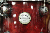 Mapex Drumset Meridian (Birkenkessel) Occasion / Mahogany Red-Brown transparent - inkl. Hardware - ohne Cymbals