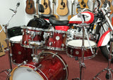 Mapex Drumset Meridian (Birkenkessel) Occasion / Mahogany Red-Brown transparent - inkl. Hardware - ohne Cymbals