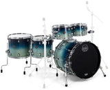 Mapex Drumset SR628XU Saturn Studioease Shellset 5-teilig, Teal Blue Fade, ohne Snaredrum, ohne Hardware, ohne Cymbals