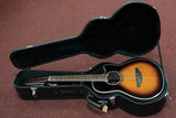 Ovation Acoustic Guitar 12-String Folklore 2715LTD-VIP Teardrop Tabacco Sunburst inkl. Koffer