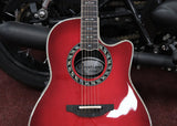 Ovation Acoustic Guitar Custom Legend C2079AX Rubyred Burst inkl. Hartschalenkoffer