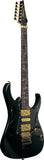 Ibanez Electric Guitar PIA3761-XB Onyx Black Steve Vai Signatur Edition, inklusive Hartschalenkoffer