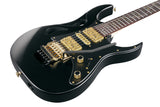 Ibanez Electric Guitar PIA3761-XB Onyx Black Steve Vai Signatur Edition, inklusive Hartschalenkoffer