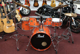 Pearl Drumset Export Deluxe Orange-Amber transparent inkl. Hardware und Cymbals