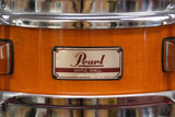 Pearl Snare Drum M-1240 All Maple Piccolo in Amber Lacquer – vollrevidierter Top Zustand - neue Remo Felle