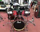Pearl Drumset Vision Bordeaux Metallic Black Hardware (Birch Shell - Birkenholz Kessel) - Occasion