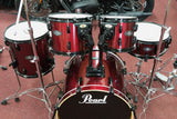Pearl Drumset Vision Bordeaux Metallic Black Hardware (Birch Shell - Birkenholz Kessel) - Occasion