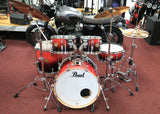 Pearl Drumset Vision Red Burst Limited Edition - Vorführmodell inkl. Hardware und Meinl MCS Cymbalsatz
