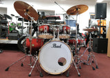 Pearl Drumset Vision Red Burst Limited Edition - Vorführmodell inkl. Hardware und Meinl MCS Cymbalsatz